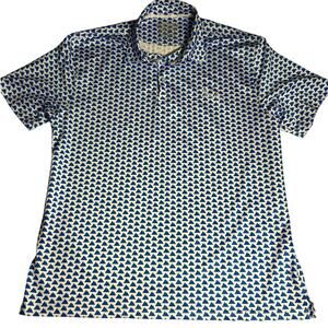 Barstool Sports Men's Blue 'Pardon My Take' Performance Golf Polo Shirt Size XXL